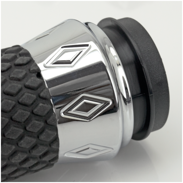 GENUINE ZODIAC ARGYLE GRIP SETS GZP Argyle grip set TBW Chrome