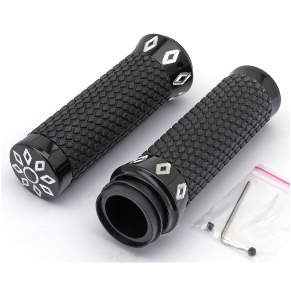GENUINE ZODIAC ARGYLE GRIP SETS GZP Argyle grip set TBW Gloss blk/rawcut