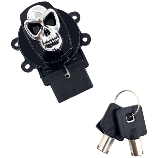 ZODIAC SKULL IGNITION SWITCHES GZP Blk skull ignition switch F*ST96-10