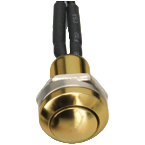 MINI PUSH BUTTON SWITCH GZP Gold Mini push button switch 5/16UNF