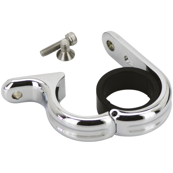 FOLDING QUICK-CLAMPS GZP Chr uni-clamp fits 1"+1.25" h/bar