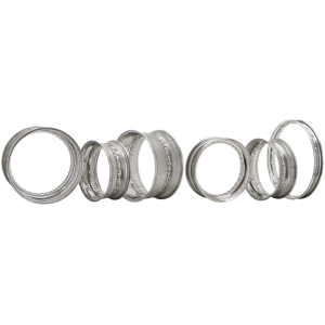 EUROPEAN MADE STAINLESS STEEL RIMS St S Rim 4.25 x 15, 40 hole