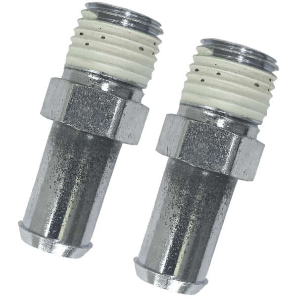 TRANSMISSION HOUSING PARTS 1999-2005 DYNA Oil line fittings straight, pair 9/16-18