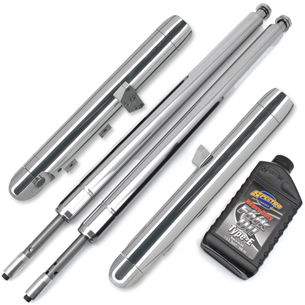 TON PELS SIGNATURE "NAKED BUBBA" FRONT FORKS Naked Bubba fork legs 3" over stock FL