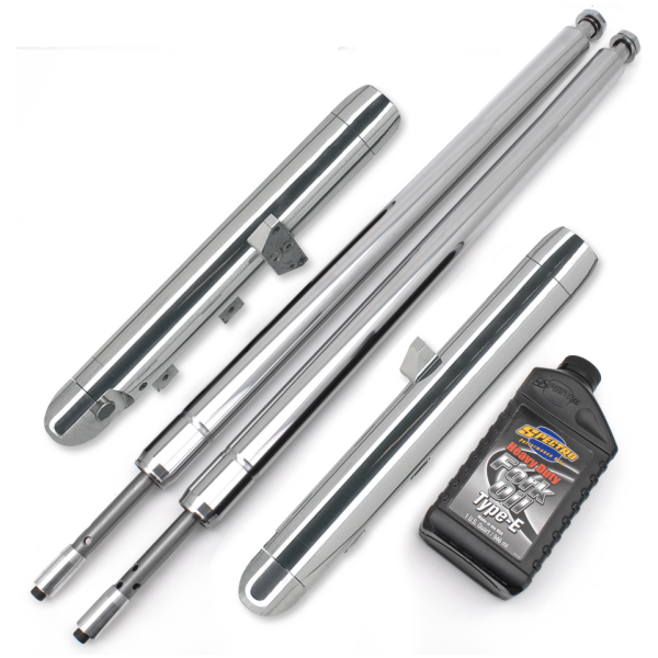 TON PELS SIGNATURE "NAKED BUBBA" FRONT FORKS Naked Bubba fork legs 6" over stock FL