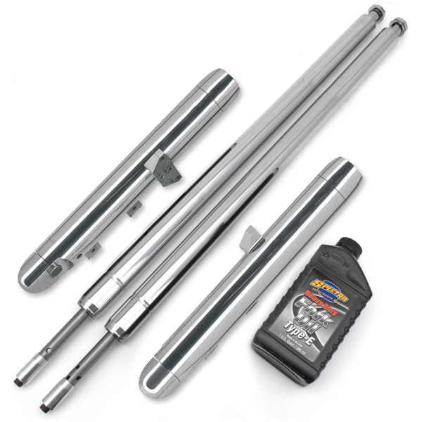 TON PELS SIGNATURE "NAKED BUBBA" FRONT FORKS Naked Bubba fork legs 8" over stock FL
