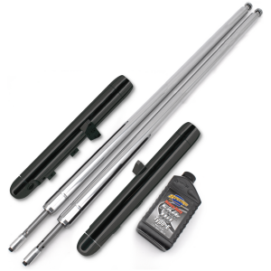 TON PELS SIGNATURE "NAKED BUBBA" FRONT FORKS Naked Blk Bubba fork legs 16" over stock