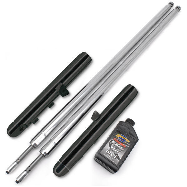 TON PELS SIGNATURE "NAKED BUBBA" FRONT FORKS Naked Blk Bubba fork legs 16" over stock