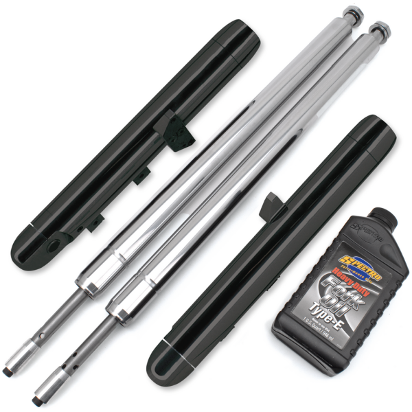 TON PELS SIGNATURE "NAKED BUBBA" FRONT FORKS Naked Blk Bubba fork legs 30.5"