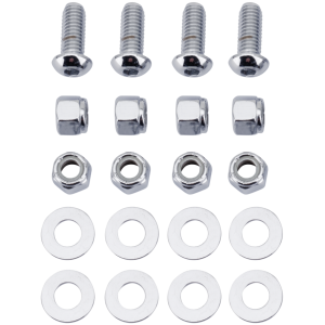 CHROME TRANSMISSION MOUNT SCREW KIT Transm. mnt screws Button FXST 89-95