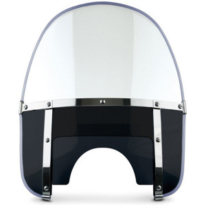 NATIONAL CYCLE BEADED HEAVY DUTY WINDSHIELD NC Heritage 5-Bolt HD Round Top Black