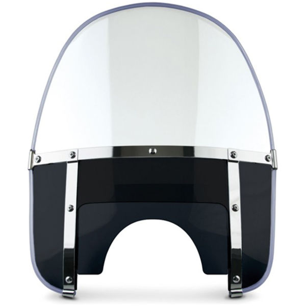 NATIONAL CYCLE BEADED HEAVY DUTY WINDSHIELD NC Heritage 5-Bolt HD Round Top Black