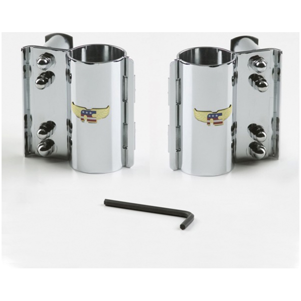 NATIONAL CYCLE BEADED HEAVY DUTY WINDSHIELD Mounting kit complete Chrome Wide Glide