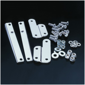 NATIONAL CYCLE BEADED HEAVY DUTY WINDSHIELD Mounting kit Chrome FL60-84 FLHS77-93