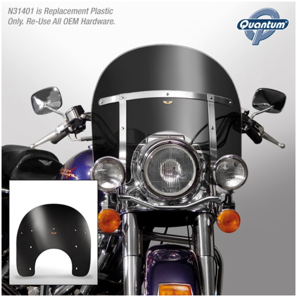 NATIONAL CYCLE REPLACEMENT WINDSHIELD FOR ROAD KING Dark tint 14" windshield FLHR94-up