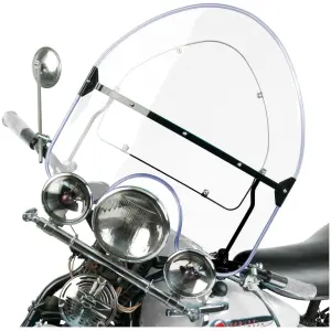 NATIONAL CYCLE REPLICA 1936-1948 WINDSHIELDS NC Vintage Beaded Shield Clear BT36-48