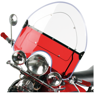 NATIONAL CYCLE REPLICA 1936-1948 WINDSHIELDS NC Vintage Beaded Shield Red BT36-48