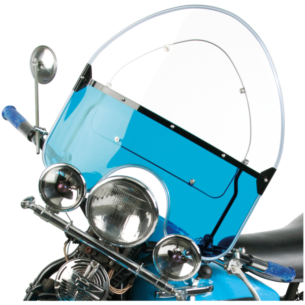 NATIONAL CYCLE REPLICA 1936-1948 WINDSHIELDS NC Vintage Beaded Shield Blue BT36-48