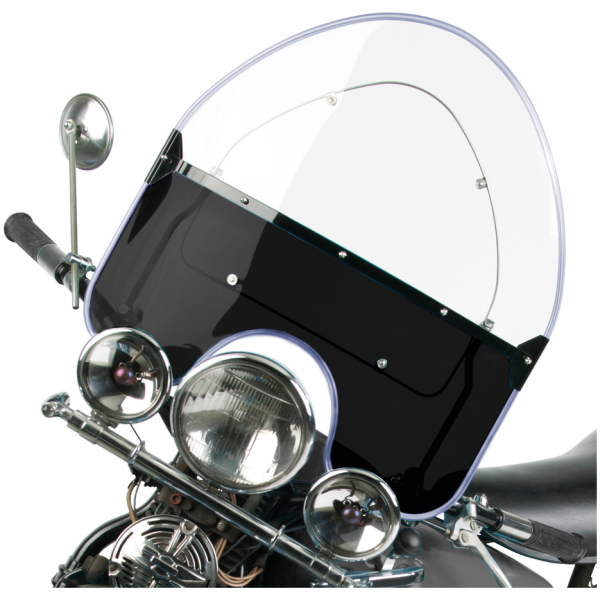 NATIONAL CYCLE REPLICA 1936-1948 WINDSHIELDS NC Vintage Beaded Shield Black BT36-48