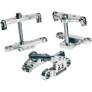 TOLLE'S ADJUSTABLE TRIPLE TREES PR Inox Forktube plugs 78-up 1-5/8"tubes