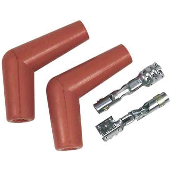 MSD BOOTS AND TERMINALS MSD 115 deg. Pro-Temp boots, red, pair
