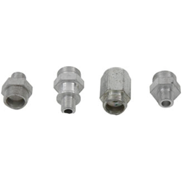 OIL LINES FOR EARLY BIG TWIN White pltd Oil line fitting kit BT40-57
