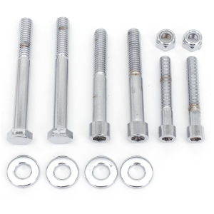 CHROME PLATED BOLT KITS Crankcase to frame kit Allen / Hex