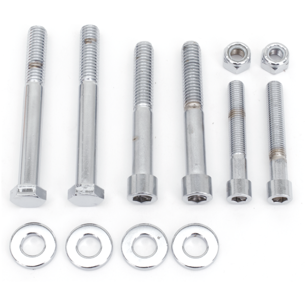 CHROME PLATED BOLT KITS Crankcase to frame kit Allen / Hex