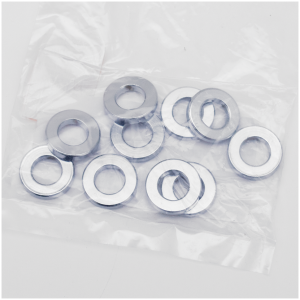SPECIAL SIZE CHROME-PLATED FLAT WASHERS 10pck Washers 17/32 x 1 x 11/64