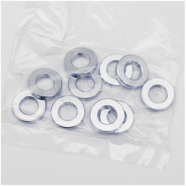 SPECIAL SIZE CHROME-PLATED FLAT WASHERS 10pck Washers 17/32 x 1 x 11/64