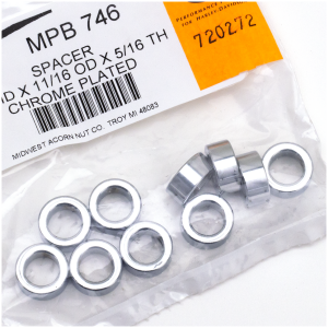 SPECIAL SIZE CHROME-PLATED FLAT WASHERS 10pck Washers 7/16 x 11/16 x 5/16