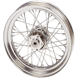 1984-1999 STYLE 5.50X16 REAR WHEEL Chrome wheel 16x5.50 st.hub chr.spokes