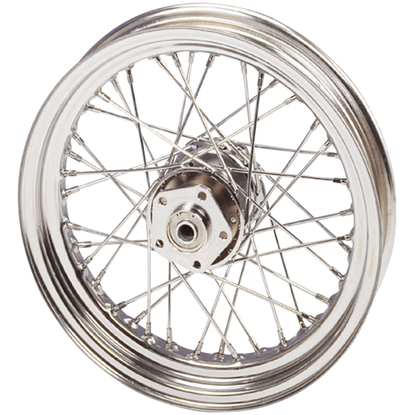 1984-1999 STYLE 5.50X16 REAR WHEEL Chrome wheel 16x5.50 st.hub chr.spokes