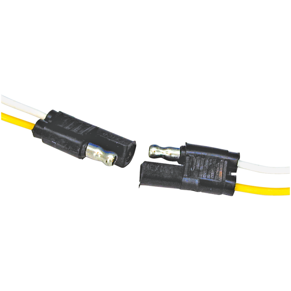 2 POLE NEOPRENE MOLDED CONNECTORS Connector, flat type 2 pole