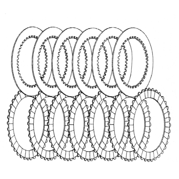 REPLACEMENT CLUTCH PLATES FOR PRIMO BELT DRIVES Pro-Clutch clutch pack Brute late hub