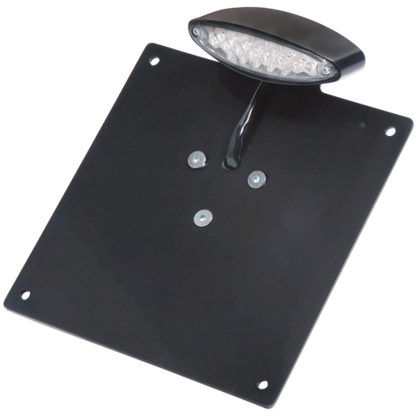 CUSTOM LED TAILLIGHT WITH LICENSE PLATE BRACKET RBS LED taillight/licensebrckt black