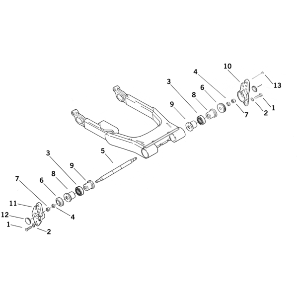 SWINGARM PARTS FOR TOURING 2002-2008 SWINGARM WASHER CUPS