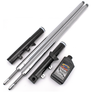 TON PELS SIGNATURE "FAT BUBBA" FRONT FORKS Black Anodized Bubba fork legs 12" o.s.