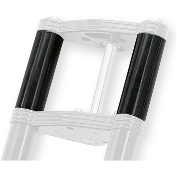 TON PELS SIGNATURE "FAT BUBBA" FRONT FORKS Black Anodized Bubba upper fork covers