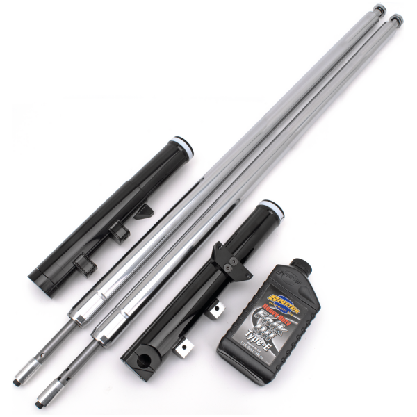 TON PELS SIGNATURE "FAT BUBBA" FRONT FORKS Black Anodized Bubba fork legs 14" OS