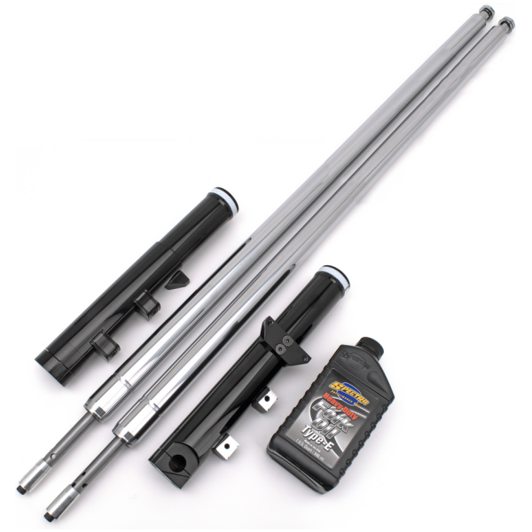TON PELS SIGNATURE "FAT BUBBA" FRONT FORKS Black Anodized Bubba fork legs 16" OS