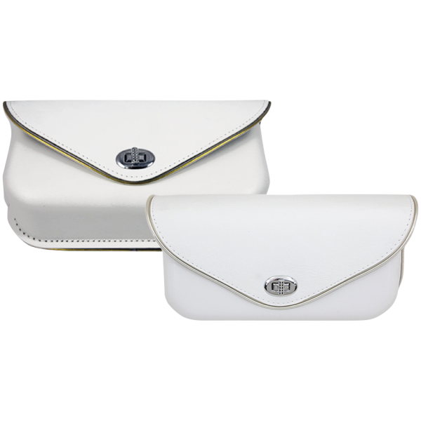 1960-1984 WINDSHIELD POUCH Windshield Pouch White/Silv Trim FL60-84