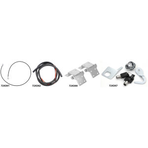 TOUR-PAK LID LOCK Tour-Pak Chrome Lock Kit FLT93-13