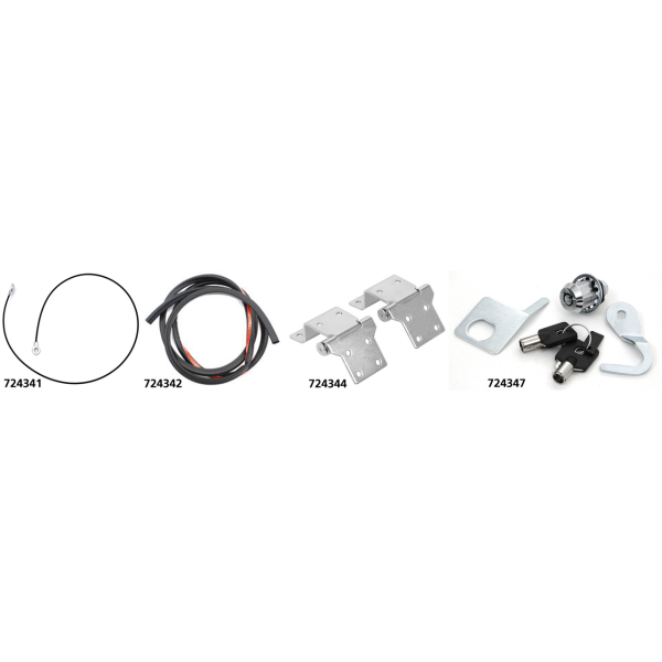 TOUR-PAK LID LOCK Tour-Pak Chrome Lock Kit FLT93-13