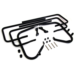 DUAL RAIL SADDLEBAG GUARDS Saddlebag Black Guard Kit FLH/T09-13