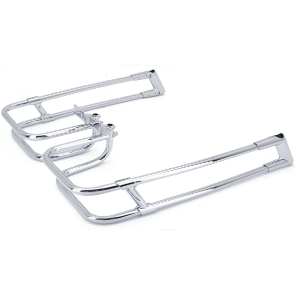 DUAL RAIL SADDLEBAG GUARDS Saddlebag Chrome Guard Kit FLH/T14-up