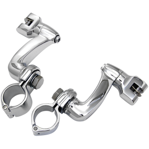 360 DEGREE ADJUSTABLE HIGHWAY PEG MOUNTING KITS Highway Bar Peg Mounts Chrome