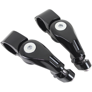 ADJUSTABLE ANGLED HIGHWAY PEG MOUNTING KITS Adj. Peg mounts Angled 2.5" Short Black