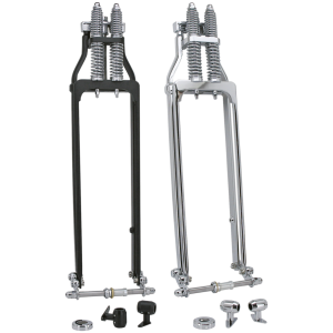 CUSTOM SPRINGER FORKS Chrome Springer front end 2" Over Stock