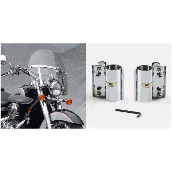 NATIONAL CYCLE CHOPPED HEAVY-DUTY WINDSHIELD Chopped H-Duty kit clear FXST84-up